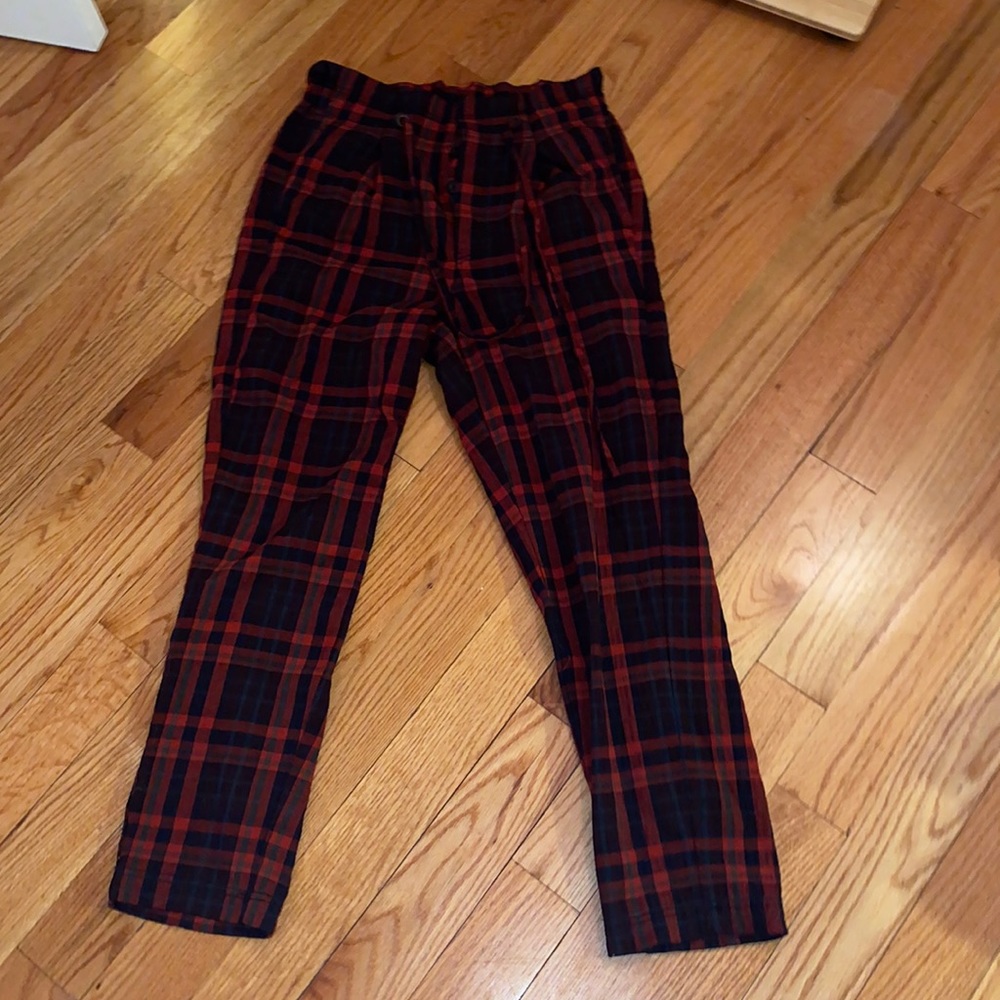 Free People Plaid Pants